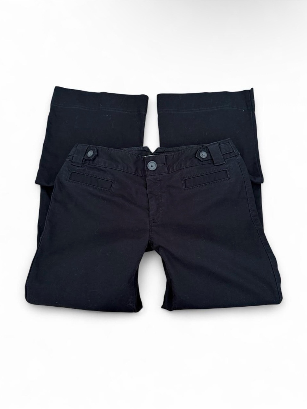 Banana Republic Black Boot-Cut Pants with Stretch Waistband